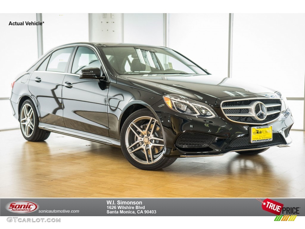 2016 E 400 Sedan - Black / Black photo #1