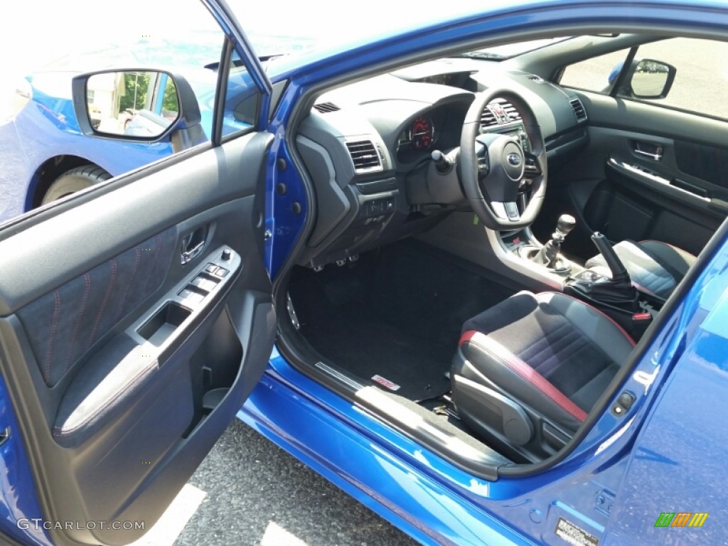 Carbon Black Interior 2015 Subaru WRX STI Photo #105724349