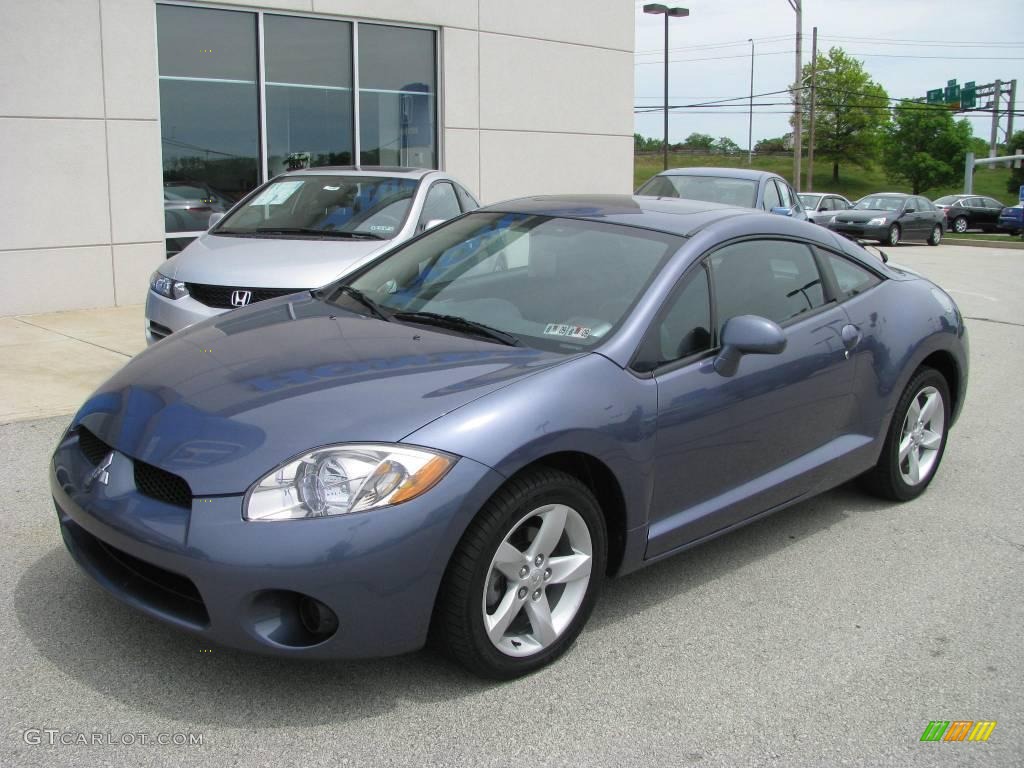 2007 Eclipse GS Coupe - Still Blue Pearl / Dark Charcoal photo #2