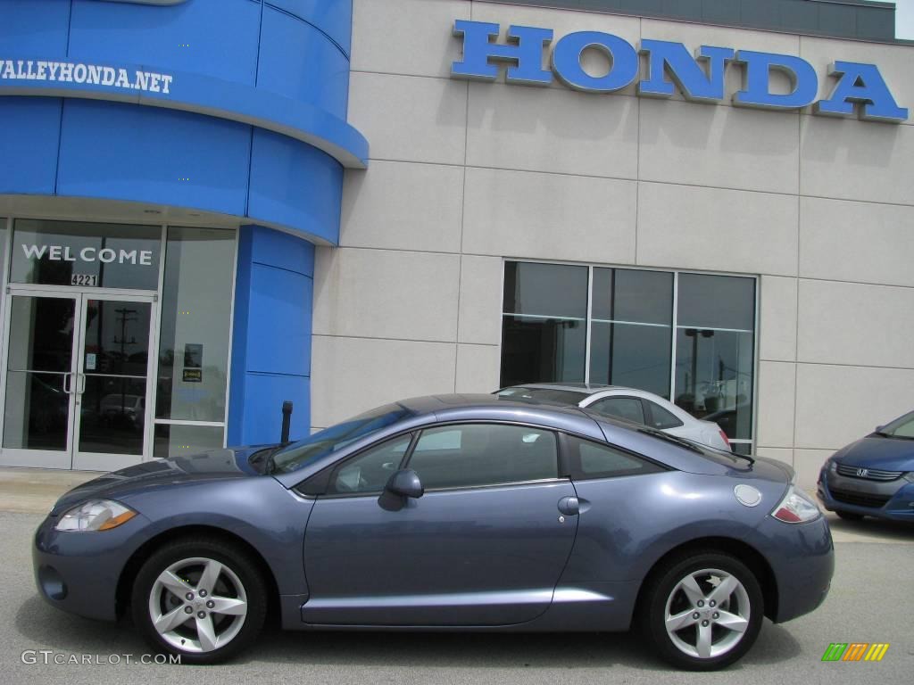2007 Eclipse GS Coupe - Still Blue Pearl / Dark Charcoal photo #3