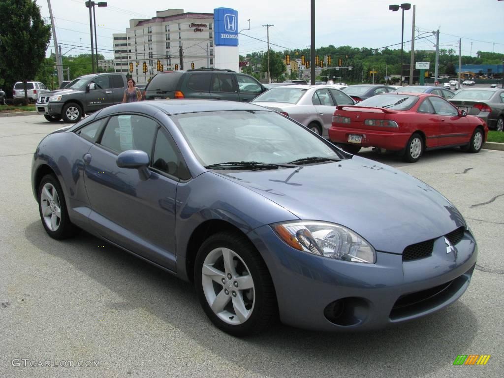 2007 Eclipse GS Coupe - Still Blue Pearl / Dark Charcoal photo #8