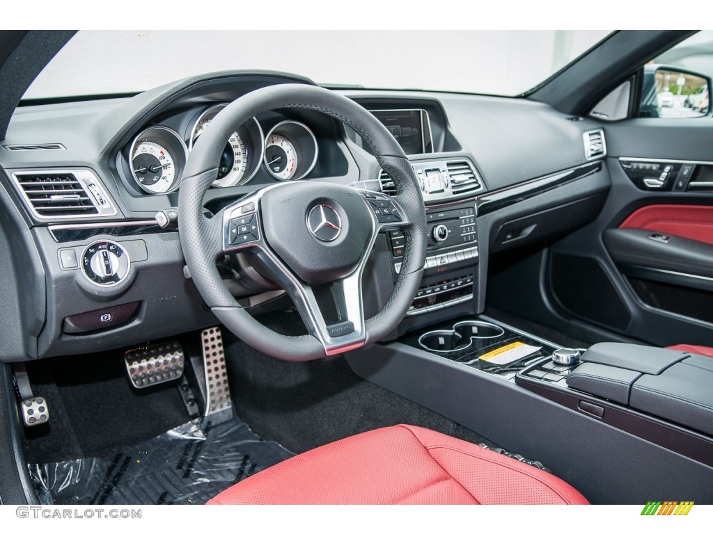 2016 E 400 Coupe - Steel Grey Metallic / Red/Black photo #5