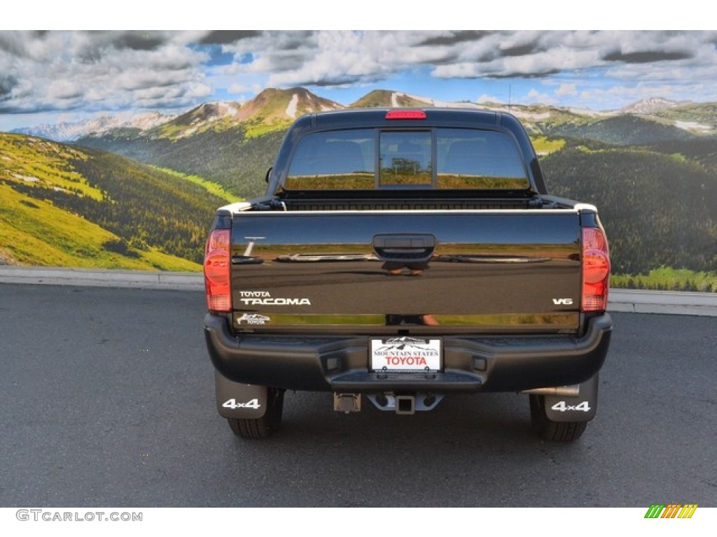 2015 Tacoma V6 Double Cab 4x4 - Black / Graphite photo #4