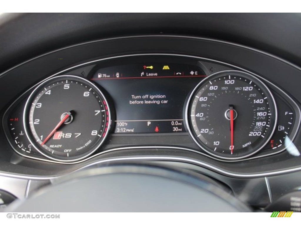 2016 Audi RS 7 4.0 TFSI quattro Gauges Photo #105729845