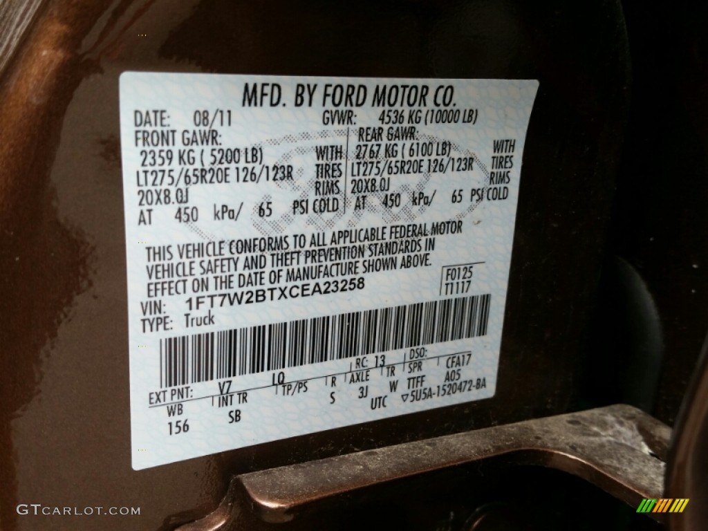 2012 F250 Super Duty Lariat Crew Cab 4x4 - Golden Bronze Metallic / Black photo #26