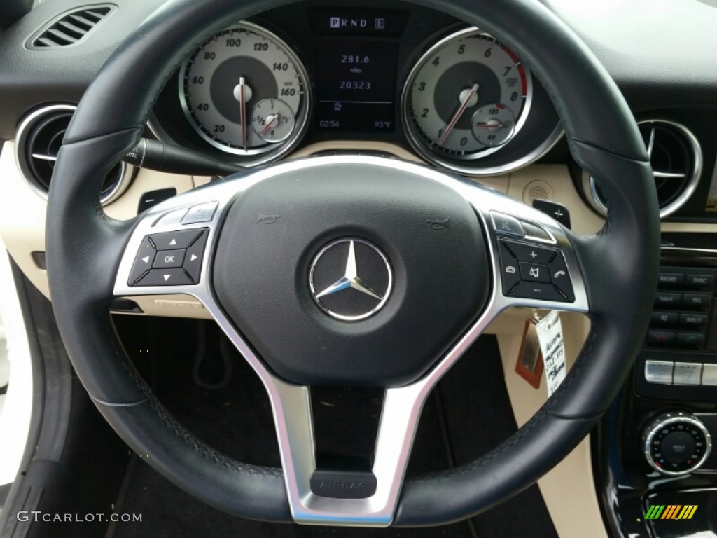 2012 SLK 250 Roadster - Arctic White / Sahara Beige photo #14