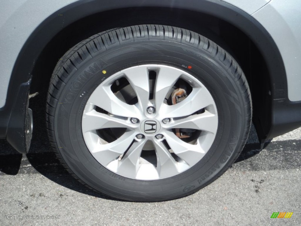 2014 CR-V EX AWD - Alabaster Silver Metallic / Gray photo #3