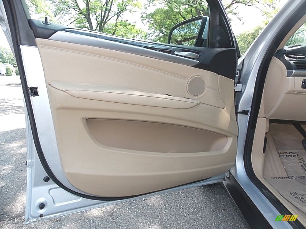 2008 BMW X5 3.0si Sand Beige Door Panel Photo #105733904