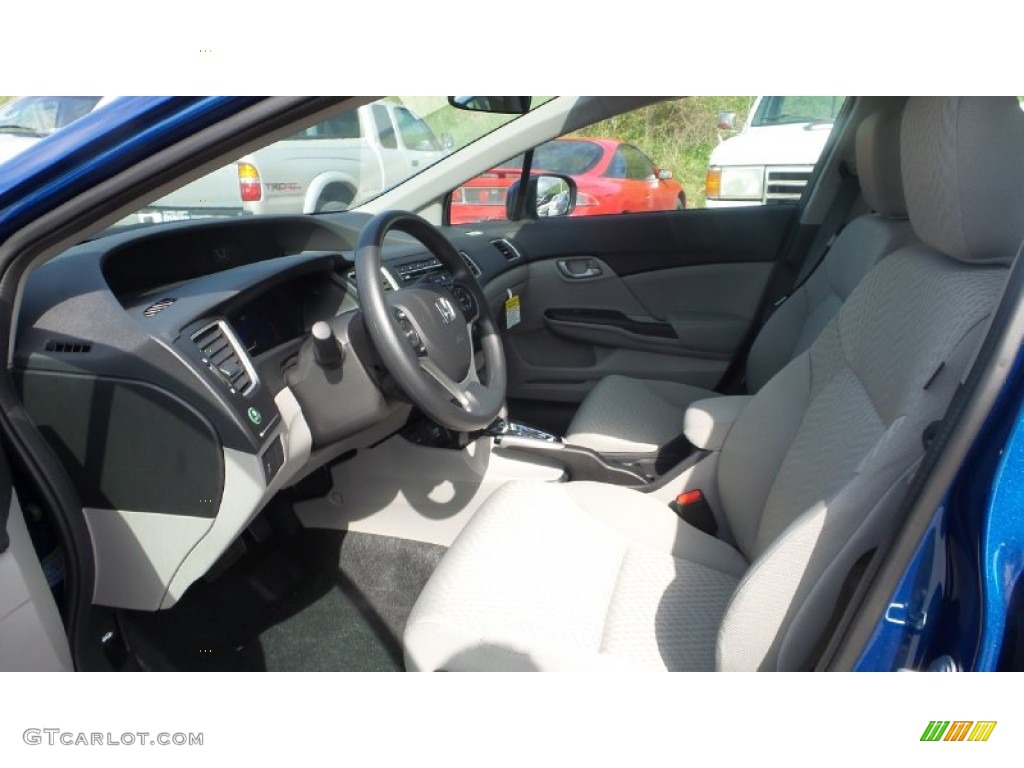 2015 Civic LX Sedan - Dyno Blue Pearl / Gray photo #11
