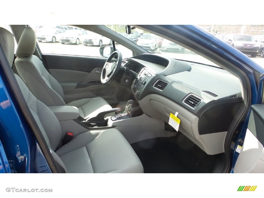 2015 Civic LX Sedan - Dyno Blue Pearl / Gray photo #17