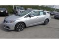 2015 Alabaster Silver Metallic Honda Civic EX Sedan  photo #1