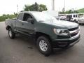 Rainforest Green Metallic 2015 Chevrolet Colorado WT Extended Cab 4WD Exterior