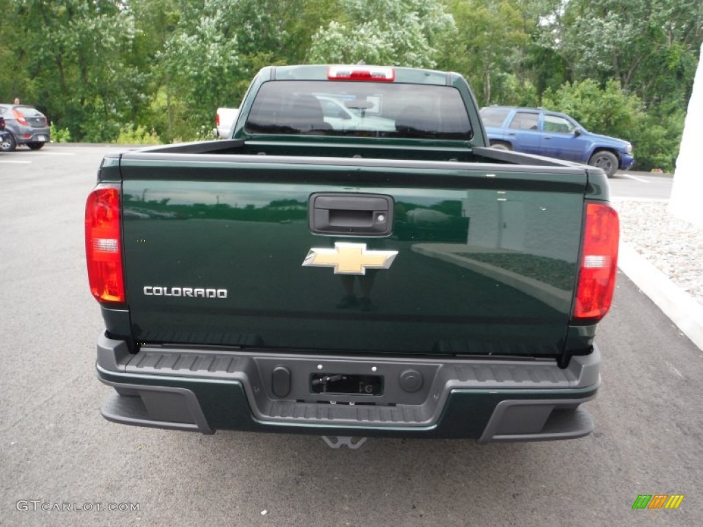 Rainforest Green Metallic 2015 Chevrolet Colorado WT Extended Cab 4WD Exterior Photo #105737609