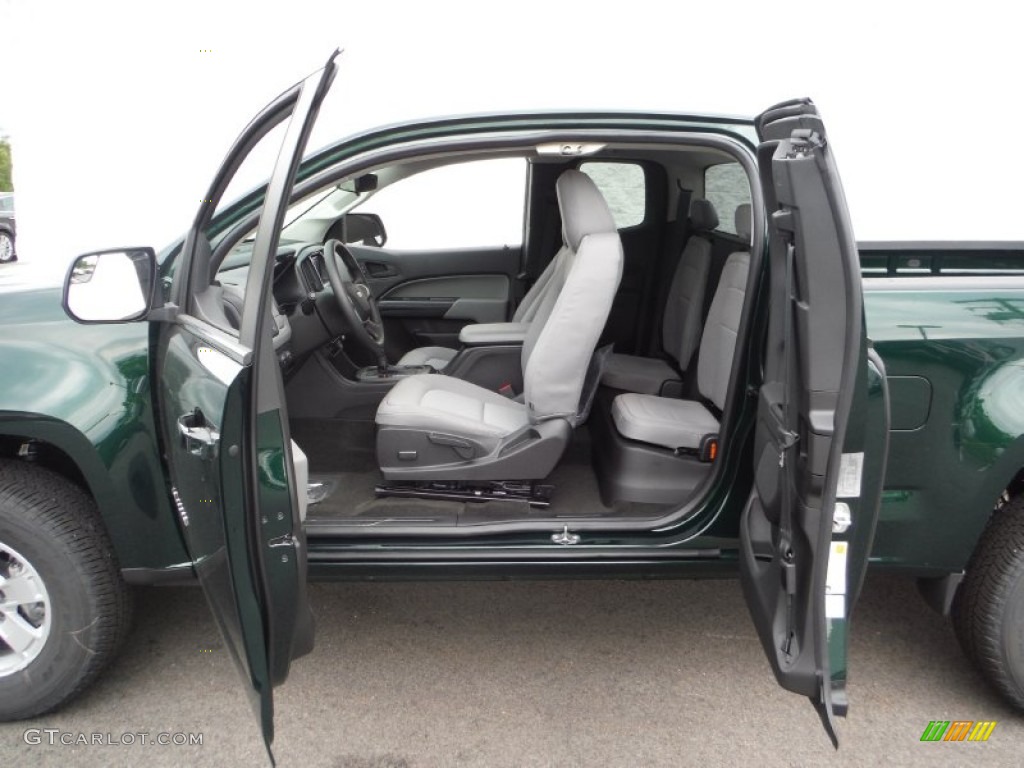 Jet Black/Dark Ash Interior 2015 Chevrolet Colorado WT Extended Cab 4WD Photo #105737645