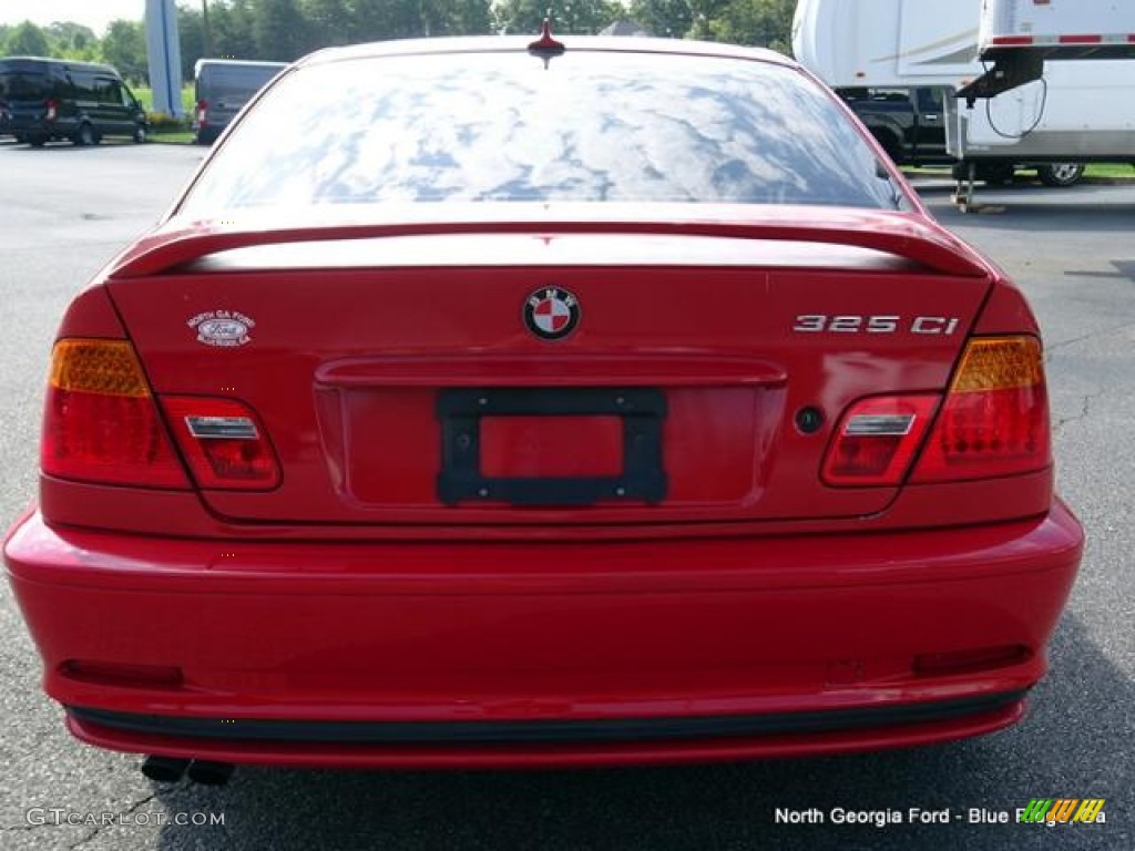 2004 3 Series 325i Coupe - Electric Red / Black photo #4