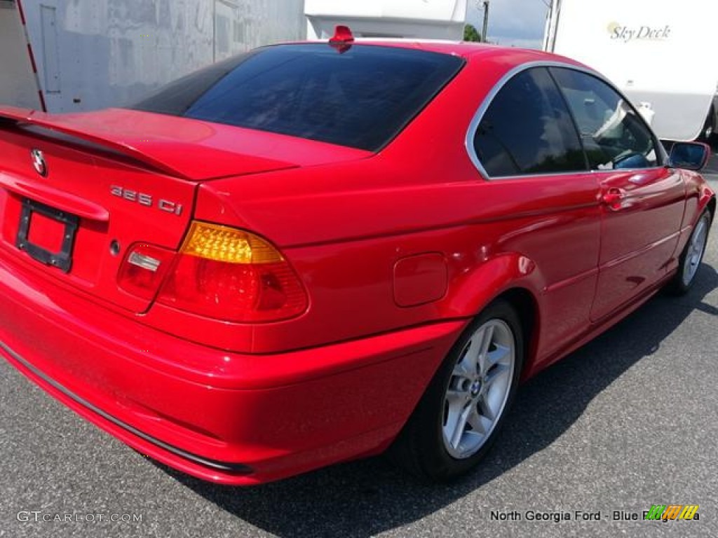 2004 3 Series 325i Coupe - Electric Red / Black photo #32