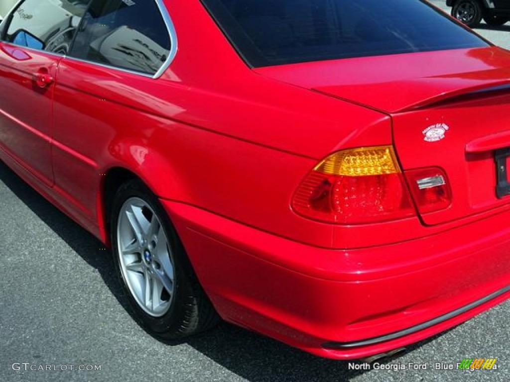 2004 3 Series 325i Coupe - Electric Red / Black photo #33