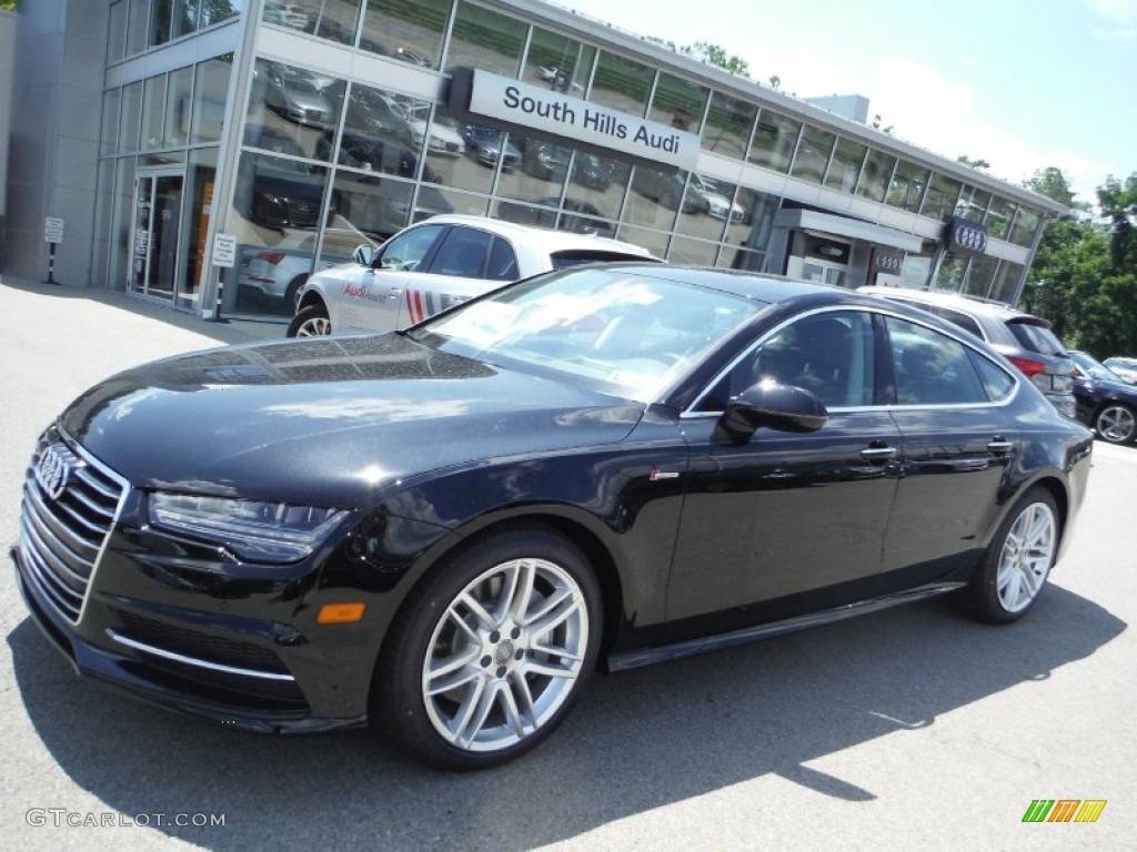 2016 A7 3.0 TFSI Premium Plus quattro - Mythos Black Metallic / Black photo #1