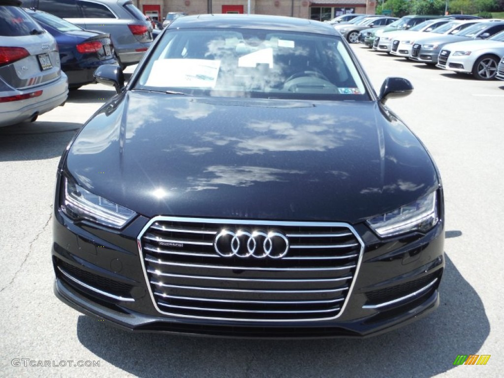 2016 A7 3.0 TFSI Premium Plus quattro - Mythos Black Metallic / Black photo #6