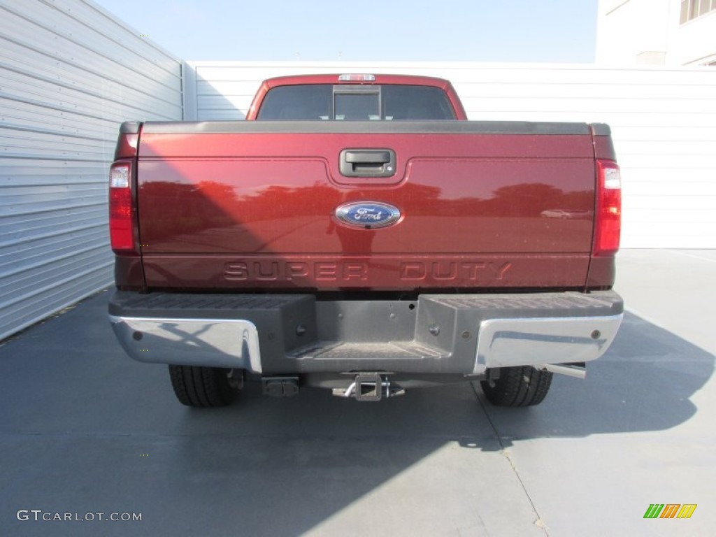 2016 F350 Super Duty Lariat Crew Cab 4x4 - Bronze Fire Metallic / Black photo #5
