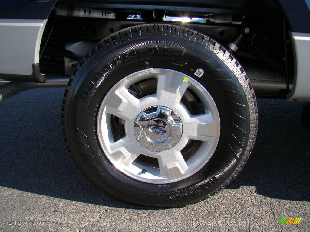 2009 F150 XLT SuperCab 4x4 - Dark Blue Pearl Metallic / Stone/Medium Stone photo #15