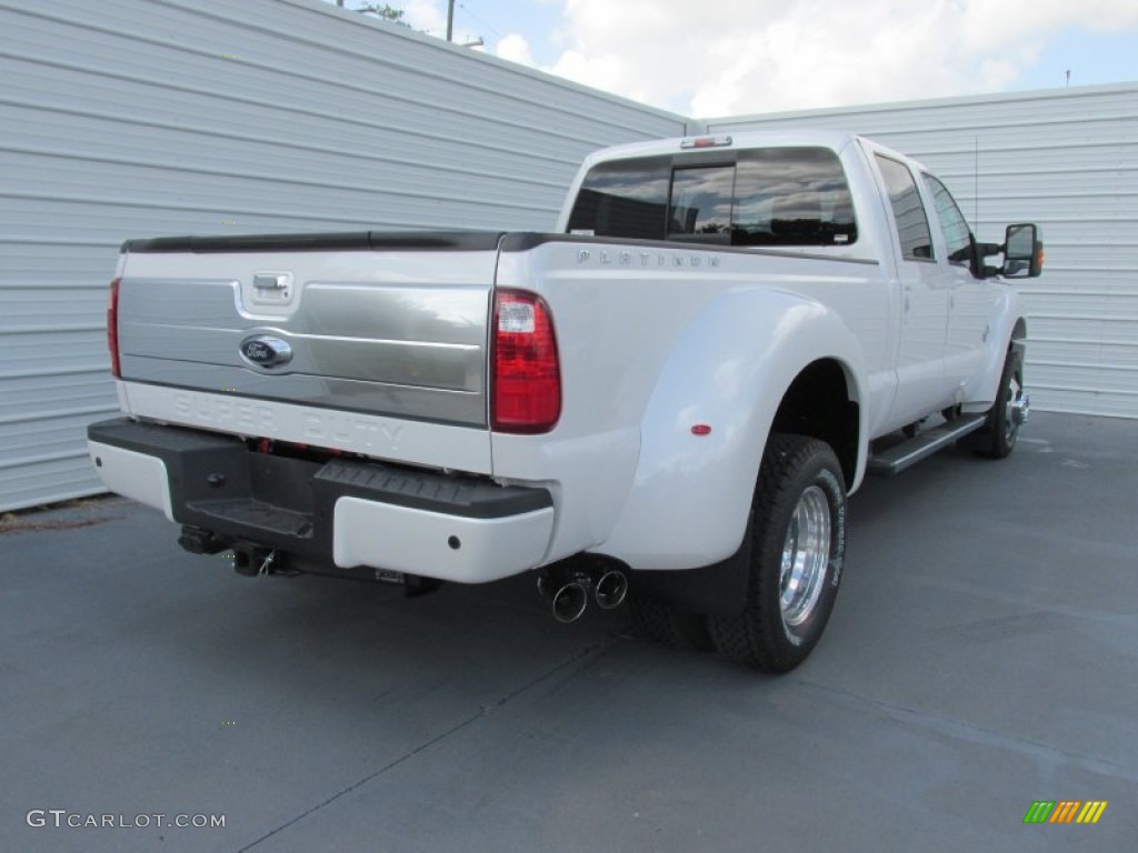 White Platinum Metallic 2016 Ford F350 Super Duty Platinum Crew Cab 4x4 DRW Exterior Photo #105746193