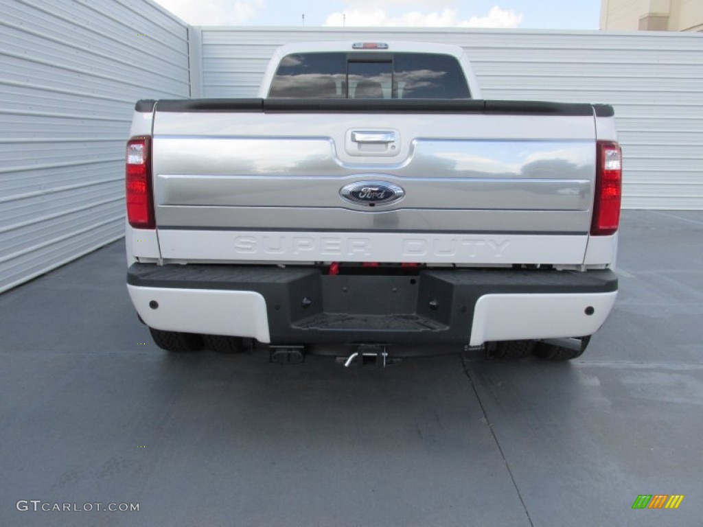 White Platinum Metallic 2016 Ford F350 Super Duty Platinum Crew Cab 4x4 DRW Exterior Photo #105746213