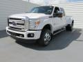 White Platinum Metallic 2016 Ford F350 Super Duty Platinum Crew Cab 4x4 DRW Exterior