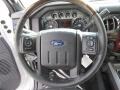 Platinum Black 2016 Ford F350 Super Duty Platinum Crew Cab 4x4 DRW Steering Wheel