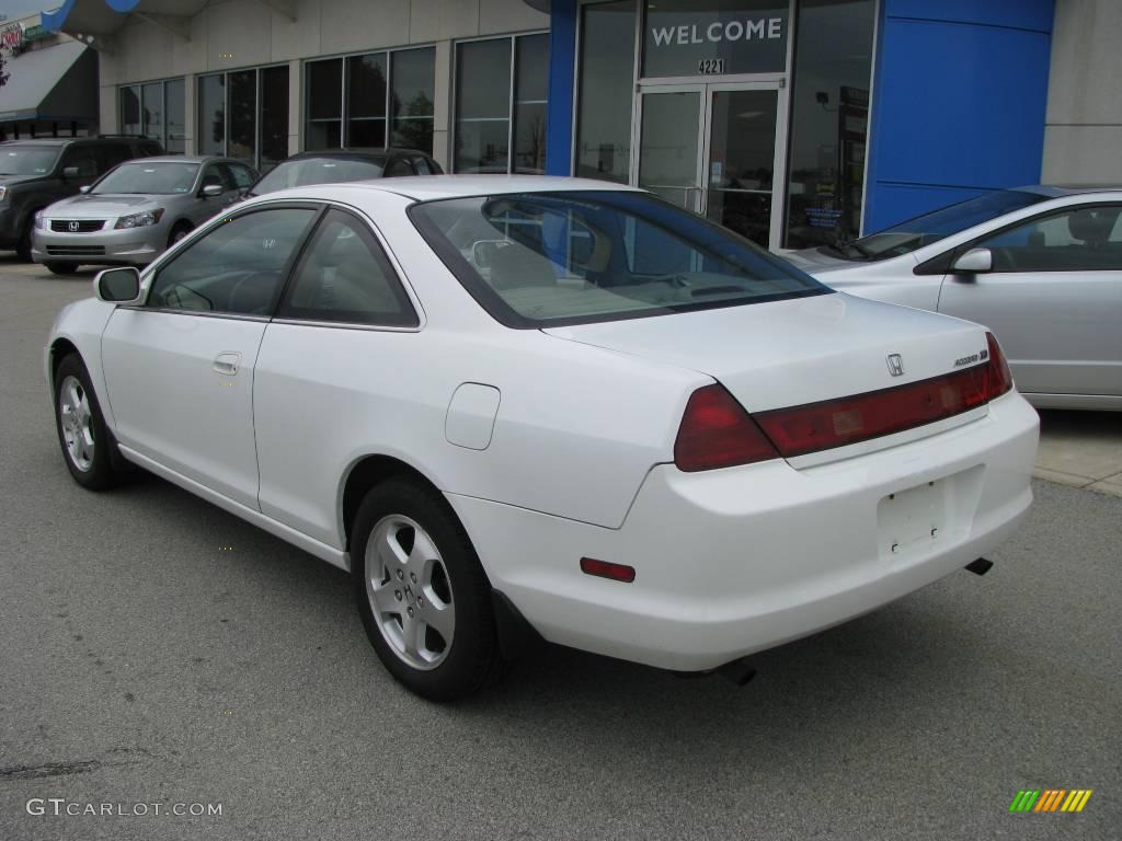 1999 Accord EX V6 Coupe - Taffeta White / Ivory photo #4