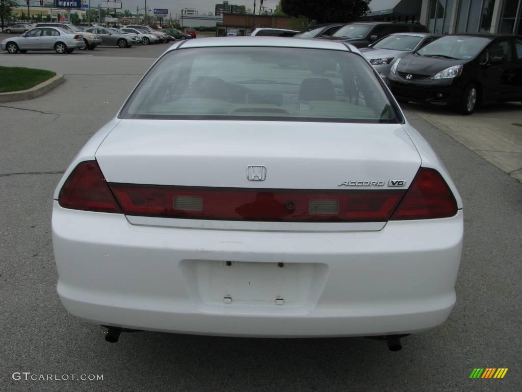 1999 Accord EX V6 Coupe - Taffeta White / Ivory photo #5