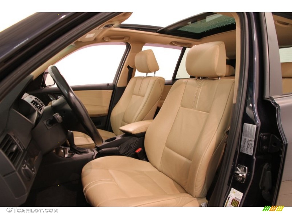 2007 X3 3.0si - Monaco Blue Metallic / Black/Sand Beige Nevada Leather photo #5