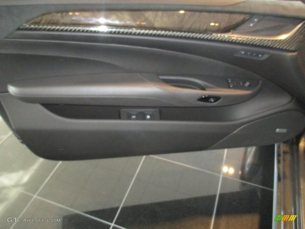 2014 Cadillac ELR Coupe Kona Brown/Jet Black Door Panel Photo #105749573
