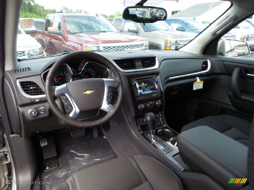 Ebony Interior 2016 Chevrolet Traverse LT AWD Photo #105750983