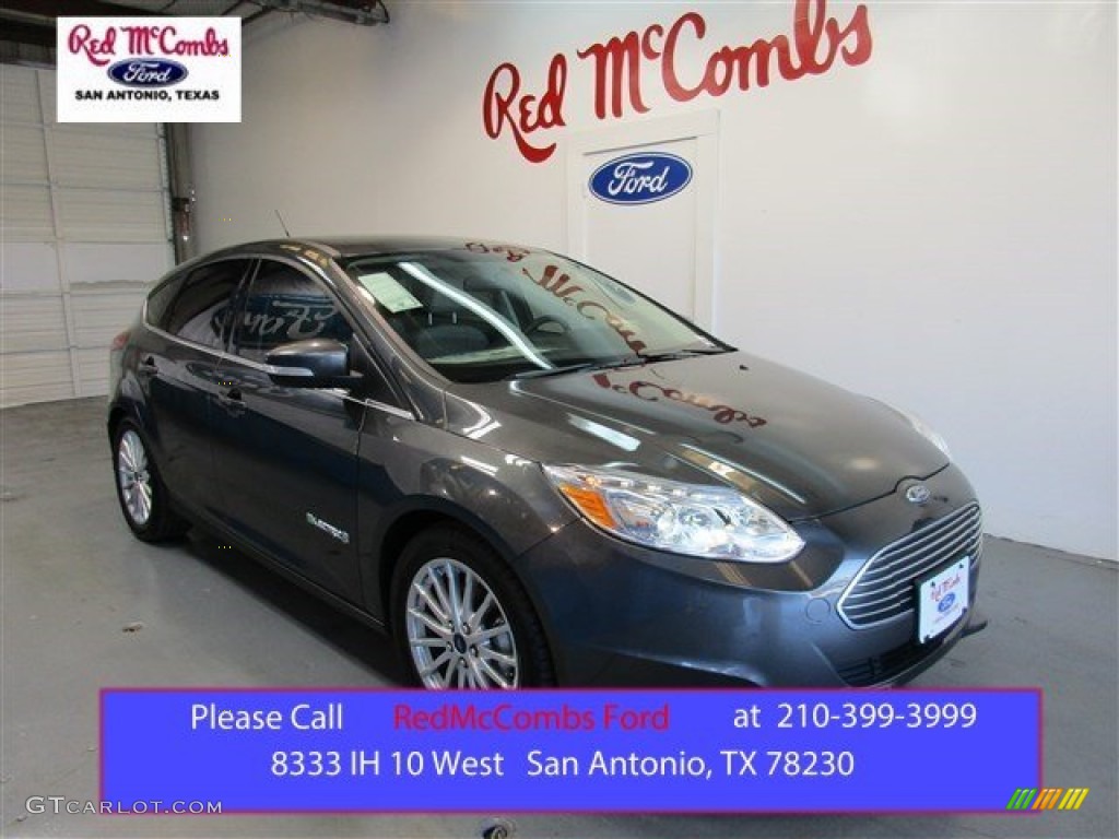 2015 Focus Electric Hatchback - Magnetic Metallic / Medium Light Stone photo #1