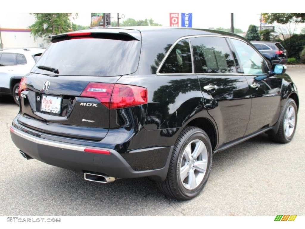 2012 MDX SH-AWD Technology - Crystal Black Pearl / Taupe photo #3