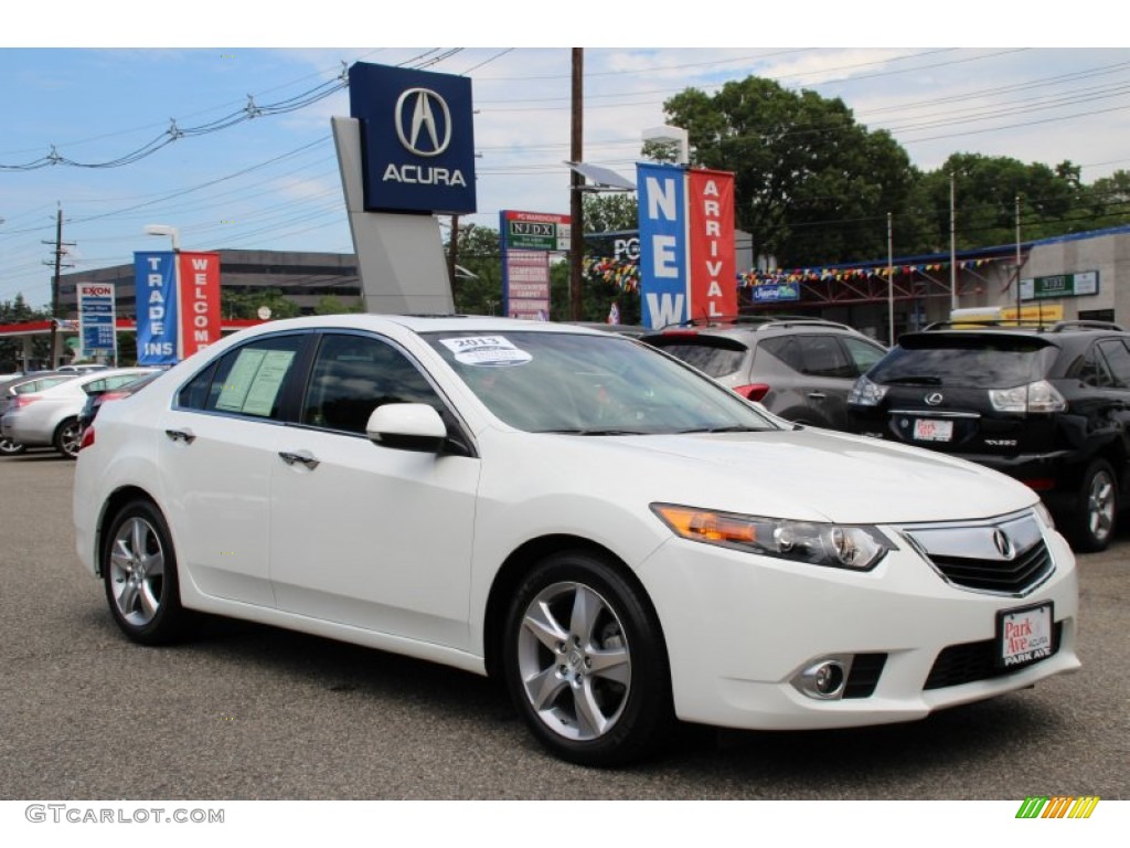 2013 TSX Technology - Bellanova White Pearl / Ebony photo #1