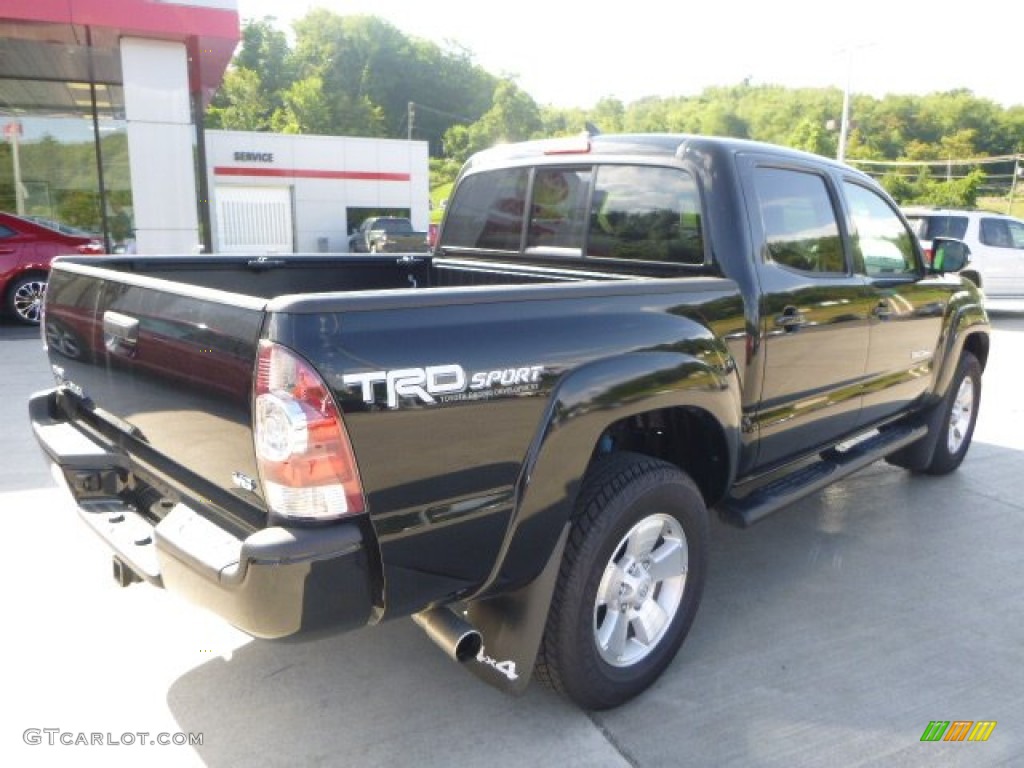 2015 Tacoma V6 Double Cab 4x4 - Black / Graphite photo #7