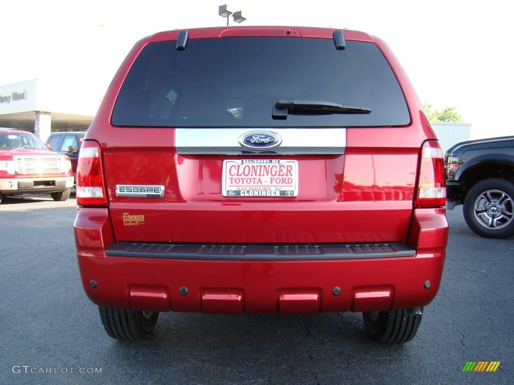 2009 Escape Limited V6 - Sangria Red Metallic / Camel photo #4