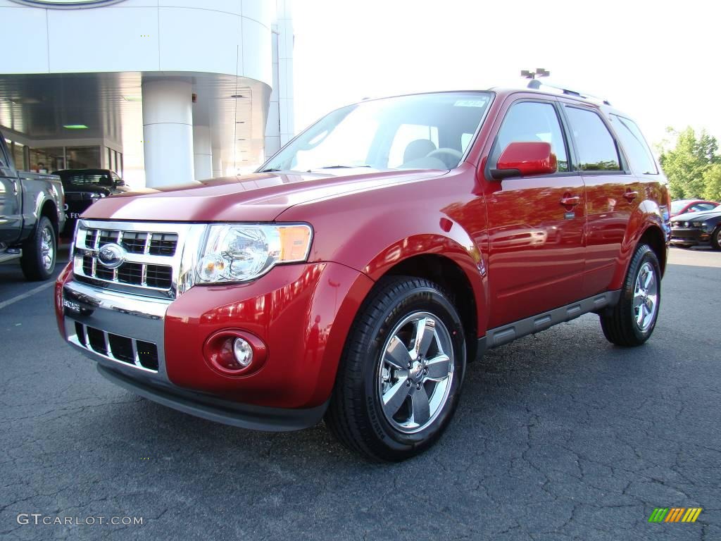 2009 Escape Limited V6 - Sangria Red Metallic / Camel photo #6