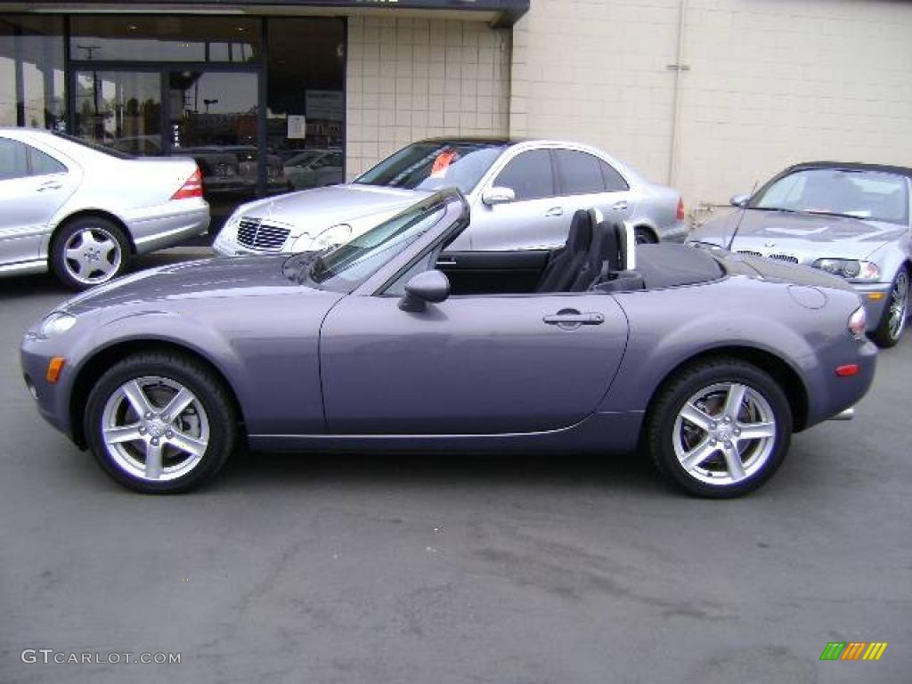 2006 MX-5 Miata Roadster - Galaxy Gray Metallic / Black photo #5