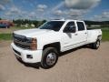 2015 Summit White Chevrolet Silverado 3500HD High Country Crew Cab Dual Rear Wheel 4x4  photo #3