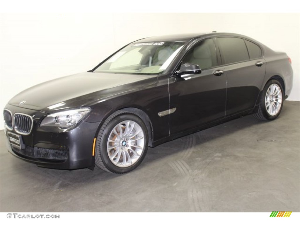 2013 7 Series 740i Sedan - Dark Graphite Metallic II / Oyster photo #5