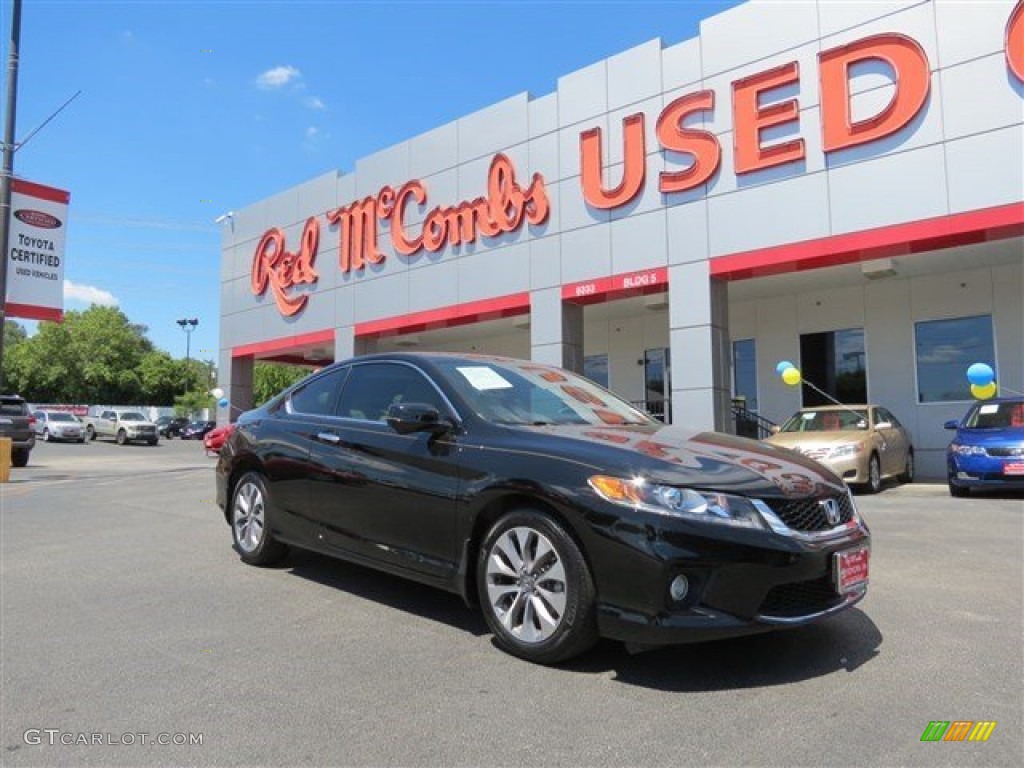 2014 Accord EX-L Coupe - Crystal Black Pearl / Black photo #1