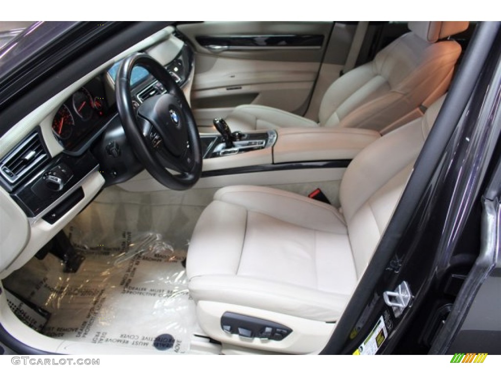 2013 7 Series 740i Sedan - Dark Graphite Metallic II / Oyster photo #12