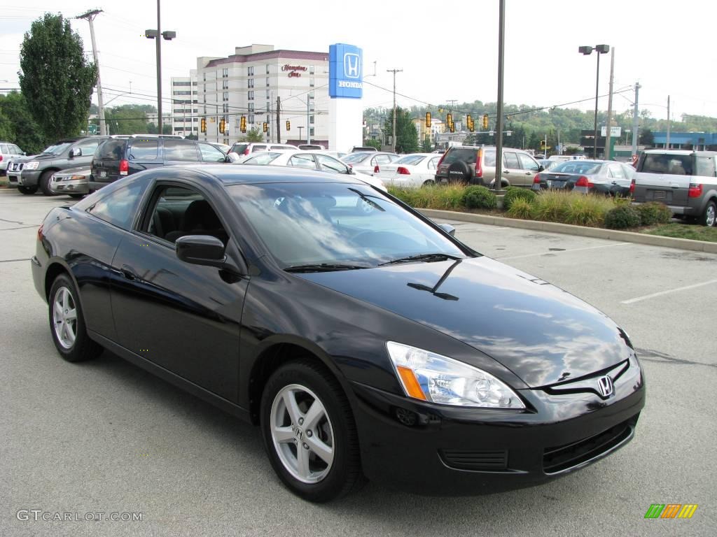 2005 Accord LX Special Edition Coupe - Nighthawk Black Pearl / Black photo #6
