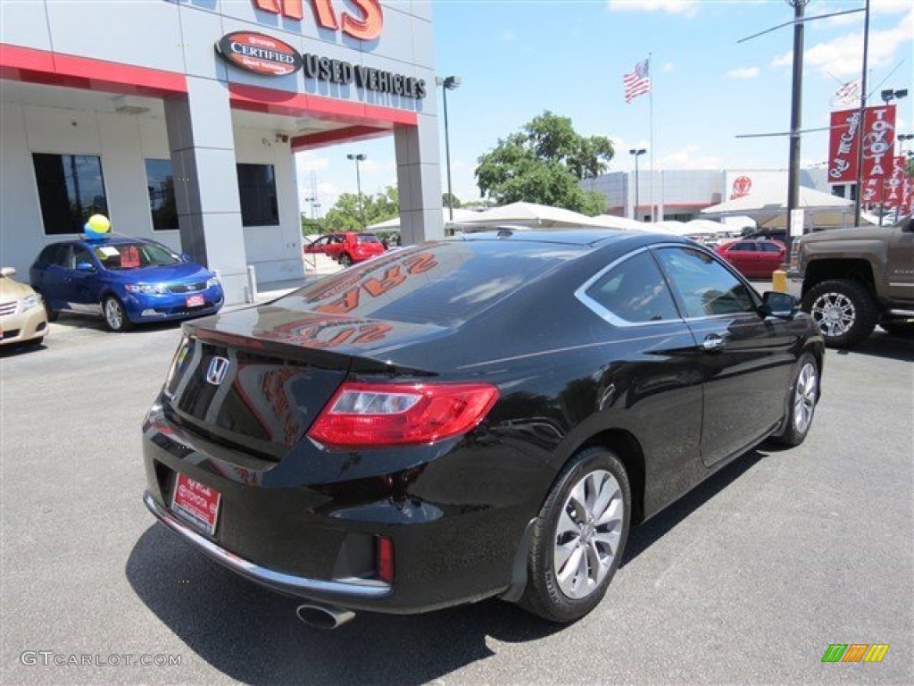 2014 Accord EX-L Coupe - Crystal Black Pearl / Black photo #8