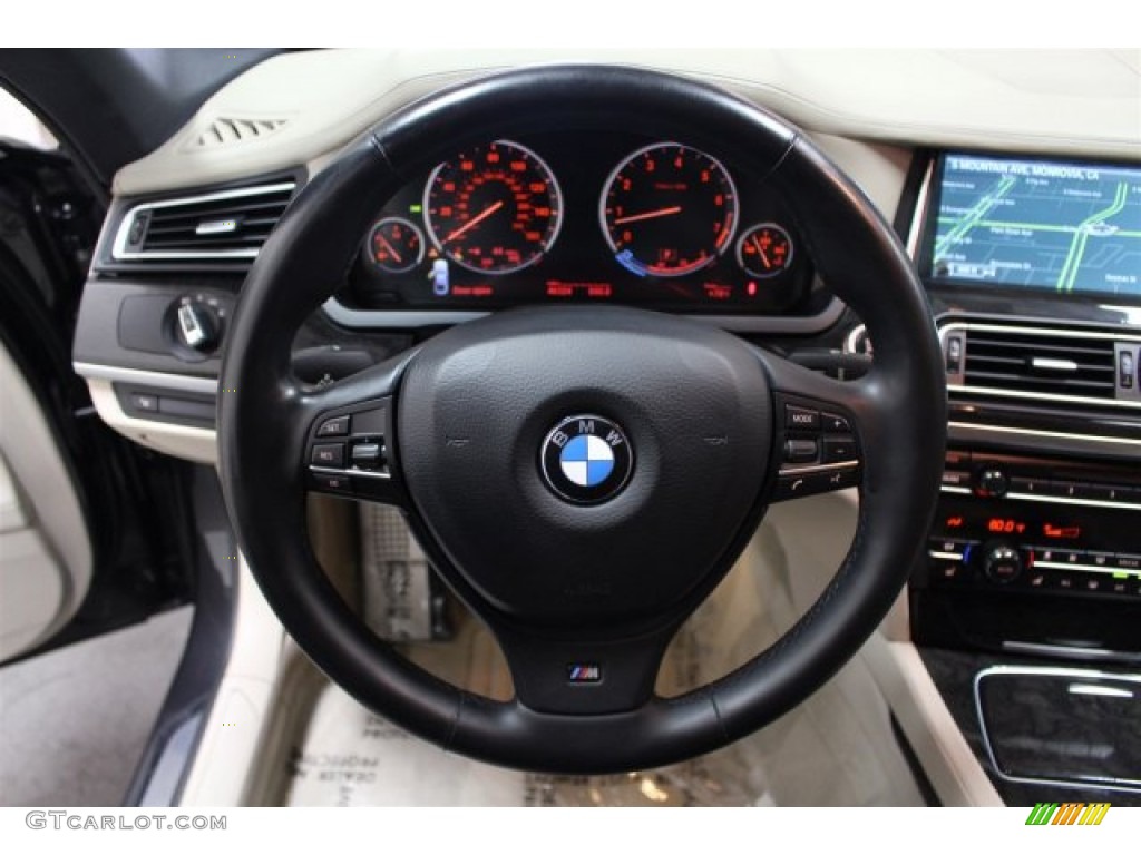 2013 7 Series 740i Sedan - Dark Graphite Metallic II / Oyster photo #24