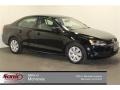 Black 2011 Volkswagen Jetta S Sedan