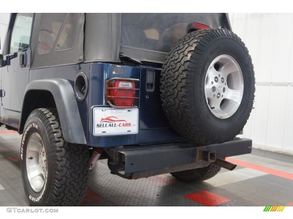 2000 Wrangler Sport 4x4 - Patriot Blue Pearl / Agate photo #49